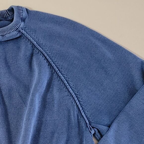 PARADISE COLLECTION 100% Cotton Lightweight Island Wash Crewneck Sweater - Picture 9 of 11